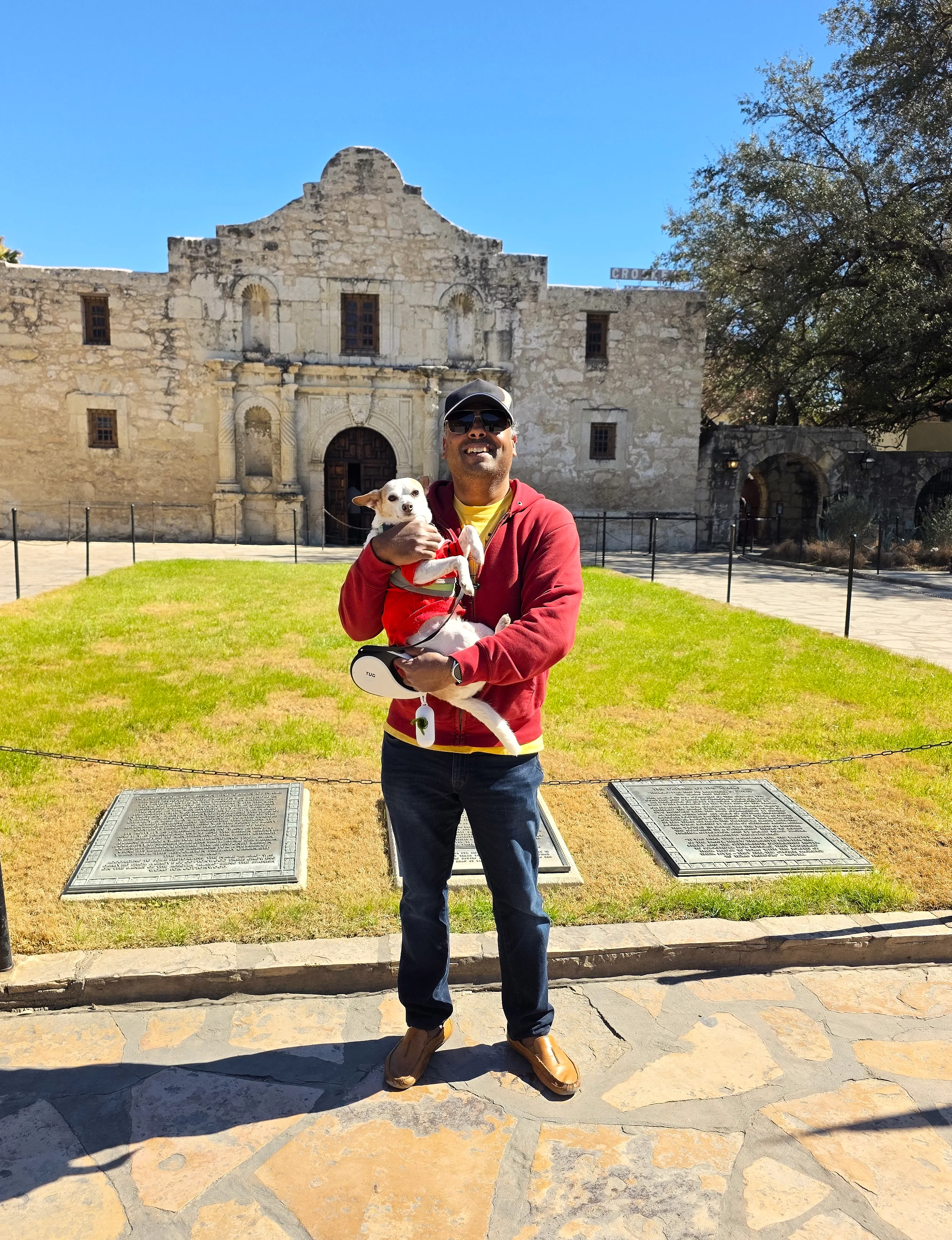 At the Alamo with Milo